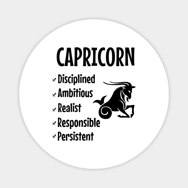 Capricorn zodiac Magnet by cypryanus